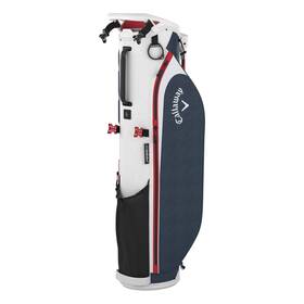 5124080 Callaway 2024 Par 3 Golf Stand Bag White Navy Red