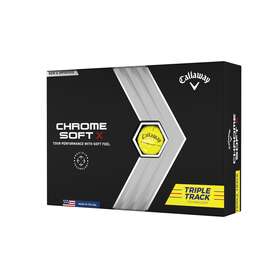 64241591280 Callaway Chrome Soft X 22 Triple Track Golf Ball 12pk