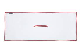 Clothlete 817397023556 Center Cut Microfiber Golf Towel Large White With Red Edge
