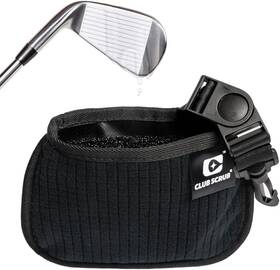 Club Scrub 198715930016 Mini Golf And Ball Cleaning Bag Waterproof Clean Face Black