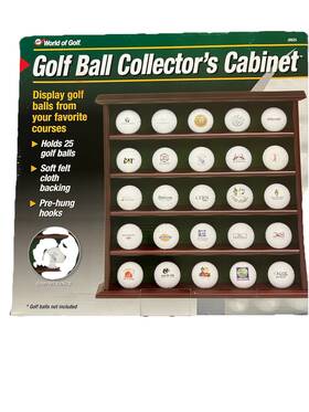 Clubhouse Collection 022275036256 World Of Golf Ball Cabinet Holds 25 Balls