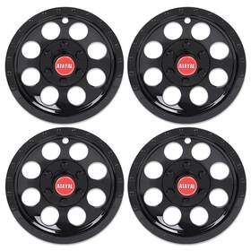 Cnnell0720-359 Cnnell Fit For Ezgo Club Car And Yamaha Golf Cart 10 Inch Black Wheel Cover Hub Caps 4pcs