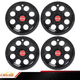 Cnnella02024043 Cnnella-69 Black 10 Inch Wheel Cover Hub Caps Fit For Ezgo Club Car And Yamaha 4pcs Golf Cart