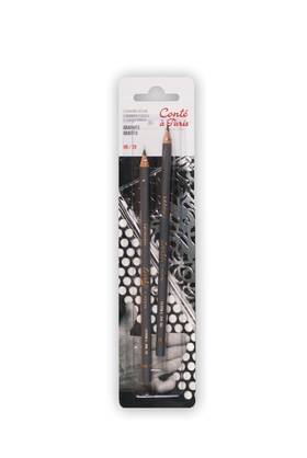 50110 Cont Paris Graphite Drawing Pencils Set Of 2 Count Pack 1 Black