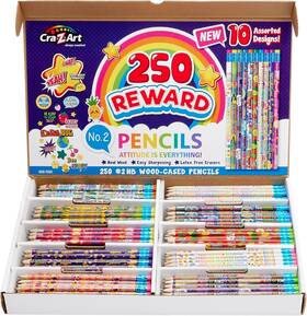 74017 Cra-z-art Classroom Reward Pencils - 250 Count Pack Of 1 Multicolor
