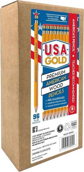 85800-24 Cra-z-art U.s.a. Gold Pre-sharpened American 1 Count Pack Of 96 Yellow