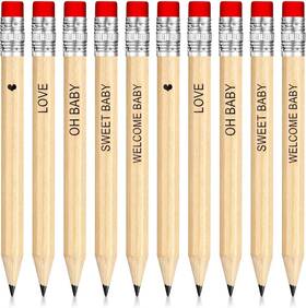 Wc-crtiin-67899 Crtiin 100 Pieces Baby Shower Pencils 4 Inch 1 Count Pack Of Wood Color