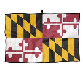 H4e5g6r2-34234035-black-29 Cutedwarf Flag Of Maryland Golf Towel Sports One Size