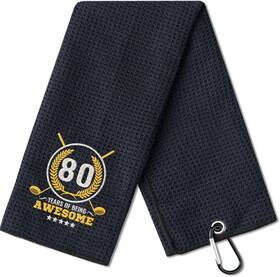 Usca-gotow-bd-80 Cybgene 80th Birthday Gifts Golf For Men Golfer Funny Towels