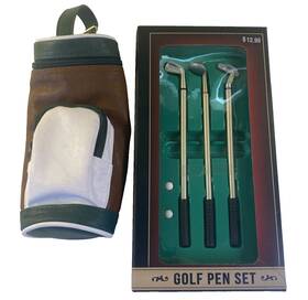 Dashing 049022399648 Golf Pen Set Of 3 Pens Black Red Blue Ink Office Gift Stocking Stuffer
