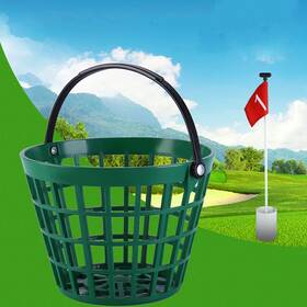 Denpetec 627666961362 Golf Ball Basket Golfball Container With Handle Nylon Bucket
