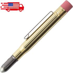 38075006 Designphil Travelers Company Brass Pencil 1 Count Pack Of Solid