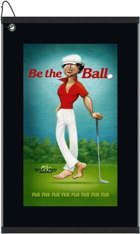 Devant Sport Towels 026456403899 Ty Webb Be The Ball Golf Towel Black 16x25