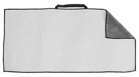 Dvst18540h-hdr Devant Sport Towels The Rival Performance Golf Towel White/gray 16 Inch X 32 Charcoal/gray