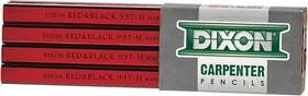 19973 Dixon Industrial Carpenter Pencils Hard Graphite 12 Count Pack Of 1 Black