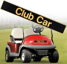 Diyolfall 744759187086 Name Plate For Club Car Precedent Emblem Golf Cart Black Gold