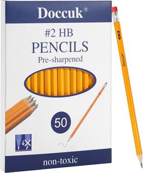 Dp001-hb50 Doccuk Premium Yellow Pre-sharpened Bulk #2 1 Count Pack Of 50