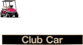 Drive-up 722367078958 Name Plate For Club Car Precedent Black Gold Decal Golf Cart 15.74