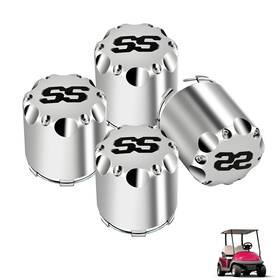 Du00021 Drive Up 4 Pack Golf Cart Wheel Center Caps Chrome Push In For Ezgo Club Car Yamaha