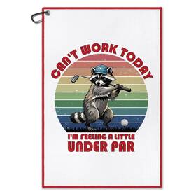 Cpt011 Dyjybmy Canftt Work Today Funny Printed Golf Towel With 23.6 15.8 In White01
