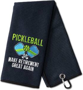 Golf184 Dyjybmy Pickleball Make Retirement Great Again Funny Golf Towel Large
