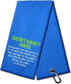 Golf206 Dyjybmy Golfers Serenity Prayer Funny Embroidered Golf 23.6 15.8 In Blue