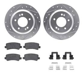 7512-21023 Dynamic Friction Company Brake Kit For 2016-2017 Hyundai Azera Rear 5000 Adv