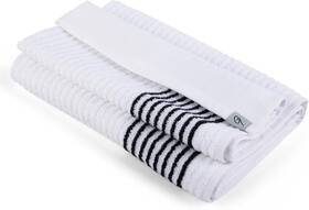 E9 Golf 764227482802 Caddy Towel - Extra-large 22 Inch X 44 Caddie White Black Stripes