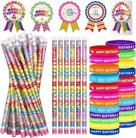 Em-24hbpf-148 Emzrivo 148 Pcs Birthday Pencils Set 24 Happy Multicolor