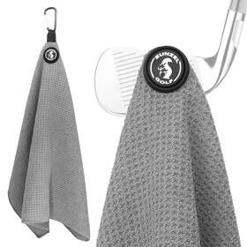 Golftowel-qd2407 Eunzel Magnetic Golf Towel Microfiber 15.7 Inches X 23.6 Dark Grey