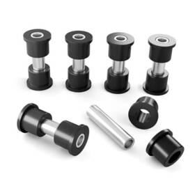 Ab001 Excellence Ezgo Txt Leaf Spring Bushings Kit Club Car Rubber Bushing-black 6pcs