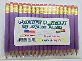 Express Pencils 737488388619 Half With Eraser - Golf Classroom Pew Short Mini Small Church