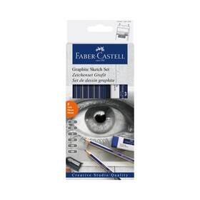 Fc114000 Faber-castell Fba Goldfaber Graphite Sketch Set 8 Piece Assorted
