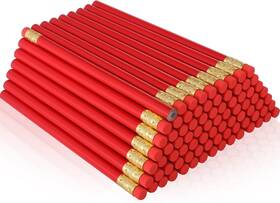Workers-06 Fainne 96 Pcs Jumbo Pencil With Black Core Cedar Wooden Red