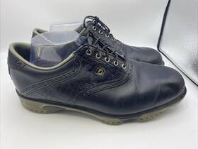 53676 Footjoy Dryjous Tour Mens Golf Shoes Size 10xw Blacksoft Spikes