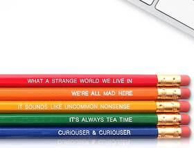 Fresh Prints Of Ct 610877358984 Alice In Wonderland - Inspirational Pencils Engraved Brown