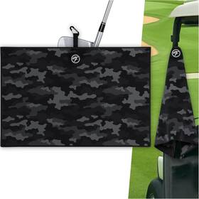 Fs Golf 199284238060 Camo Magnetic Towel With Clip 24 Inch X16 Premium Black