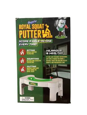 Rsp2 Gagster Royal Squat Putter - Golf Bathroom Game Set Squatting Toilet Stool Open Box