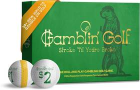 Gamblin Golf 197644026159 Gamblinft - Roll And Play Gambling Game Take Green White Yellow