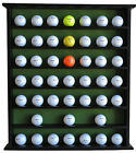 Gb20-bla Gb20-mah Displaygifts 49 Golf Ball Display Case Cabinet No Door Solid Wood Black