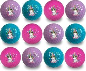 Gbm Golf Ball Manufacturers 098153360010 Be Cool Unicorn Balls - 12 Pack Multicolor Novelty Multi-color