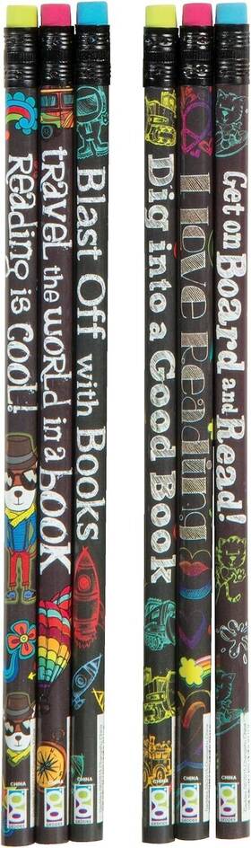 70038 Geddes Raymond Reading Rocks Wooden Pencils Pack 72 Count Of 1 Black