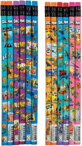 71307 Geddes Raymond Dog Man Pencils With Erasers 36 Count Pack Of 1 Assorted