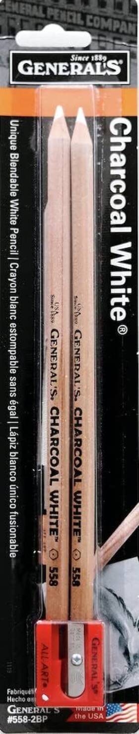 5582bp Generals 421244 General Pencil Charcoal White Pencils 2 Count Pack Of 1 Multicolor