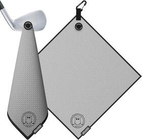 Ghost Golf 850048997561 Magnetic Towel Greenside - Premium Ultra-absorbent Grey