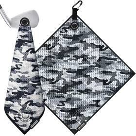 Gg-magtwl-snwcamo-1-s Ghost Golf Magnetic Towel Greenside - Premium 18 X 18-inch Snow Camo
