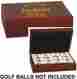 Glf02 Unbranded Rosewood Golf Ball Gift