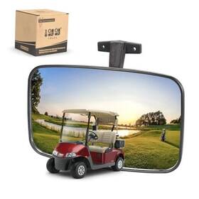 8009 Global Matter Wing Golf Cart Mirror 9.5 7.5 Inch Large Radian Extra Wide Panoramic Rear