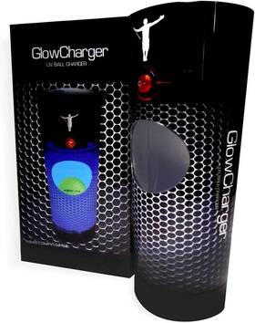 Gg-gbchh-02 Glowgear Golf - Glowv1 Glow Balls Charger Light Pack With 2 Ball Black