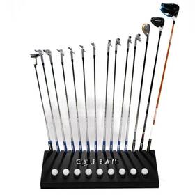 Golf Bays 016577719905 Golfbays Club Display Rack Holds 14 Clubs And 9 Balls Indoor Storage